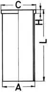 Cilindra čaula KOLBENSCHMIDT 89501110