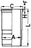 Cilindra čaula KOLBENSCHMIDT 89563110