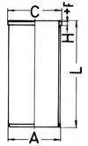 Cilindra čaula KOLBENSCHMIDT 89734190