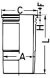 Cilindra čaula KOLBENSCHMIDT 89858110