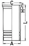 Cilindra čaula KOLBENSCHMIDT 89862110
