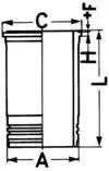 Cilindra čaula KOLBENSCHMIDT 89898110