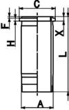 Cilindra čaula KOLBENSCHMIDT 89899110