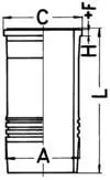 Cilindra čaula KOLBENSCHMIDT 89912110