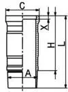 Cilindra čaula KOLBENSCHMIDT 89916110
