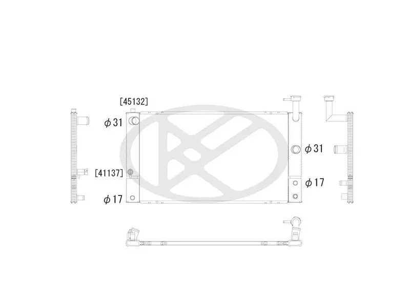 Radiators, Motora dzesēšanas sistēma KOYORAD AA010012