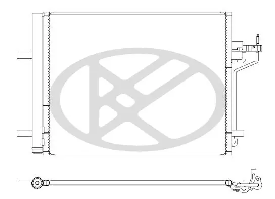 Condenser, air conditioning KOYORAD CD320991