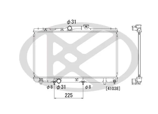 Radiators, Motora dzesēšanas sistēma KOYORAD PL010286T