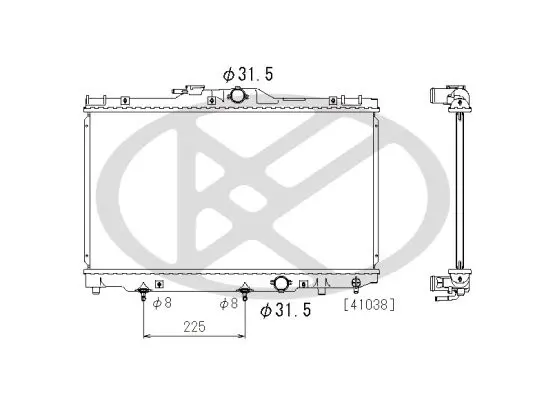 Radiators, Motora dzesēšanas sistēma KOYORAD PL010653