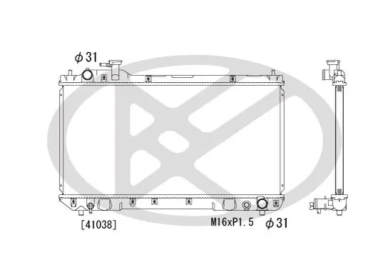 Radiators, Motora dzesēšanas sistēma KOYORAD PL010673
