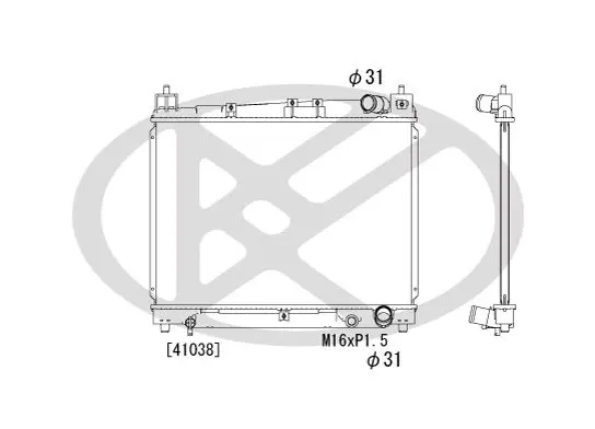 Radiators, Motora dzesēšanas sistēma KOYORAD PL010862