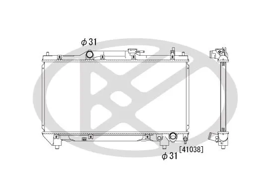 Radiators, Motora dzesēšanas sistēma KOYORAD PL010874