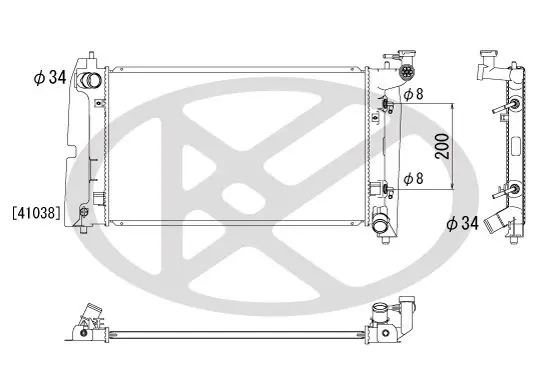 Radiators, Motora dzesēšanas sistēma KOYORAD PL011172
