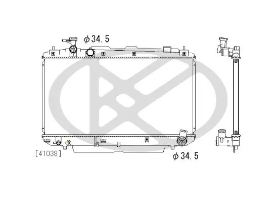 Radiators, Motora dzesēšanas sistēma KOYORAD PL011203U02