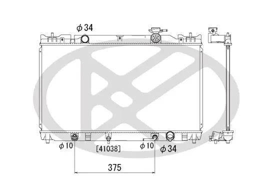 Radiator, engine cooling KOYORAD PL011251