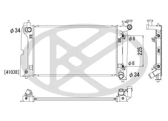Radiators, Motora dzesēšanas sistēma KOYORAD PL011605