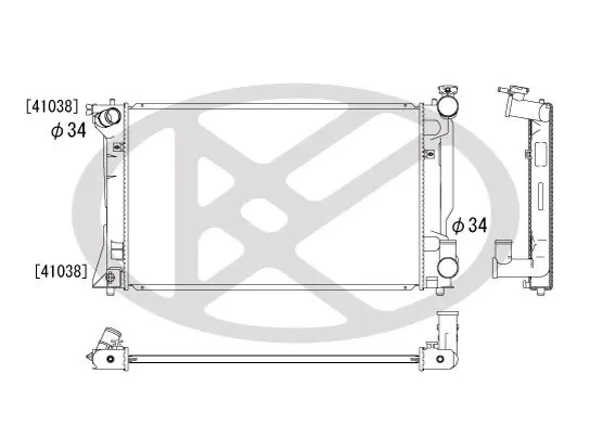 Radiators, Motora dzesēšanas sistēma KOYORAD PL011667