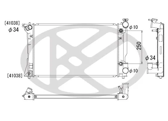 Radiators, Motora dzesēšanas sistēma KOYORAD PL011669
