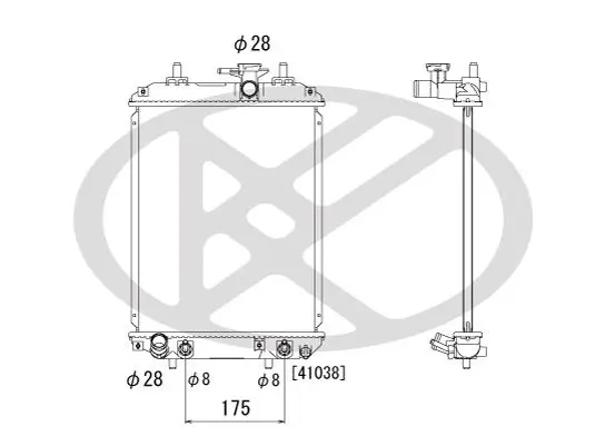 Radiators, Motora dzesēšanas sistēma KOYORAD PL011793