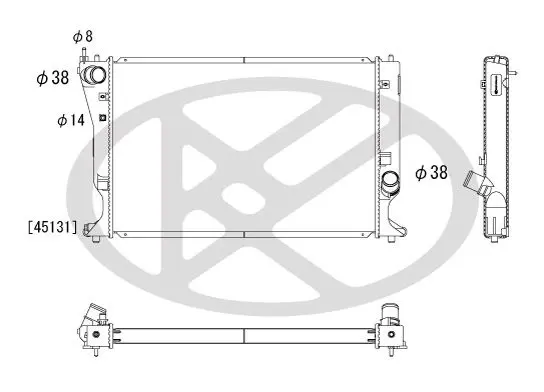 Radiators, Motora dzesēšanas sistēma KOYORAD PL012118