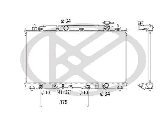 Radiators, Motora dzesēšanas sistēma KOYORAD PL012121R