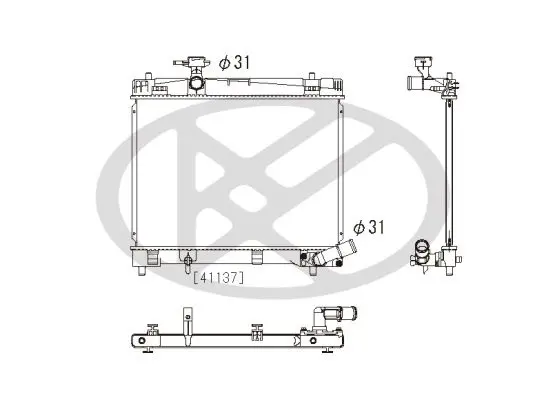 Radiators, Motora dzesēšanas sistēma KOYORAD PL012628