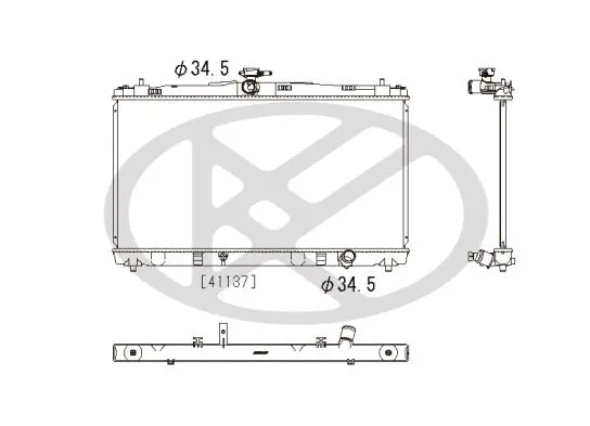 Radiators, Motora dzesēšanas sistēma KOYORAD PL012680R
