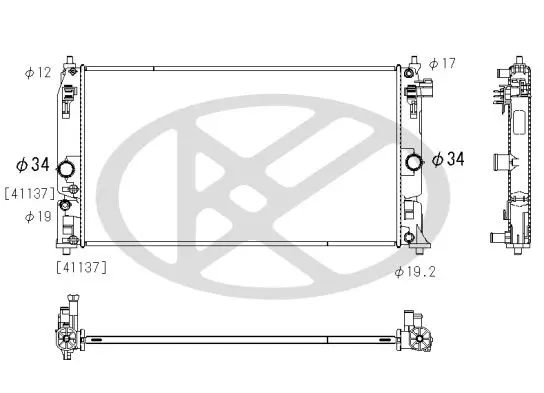 Radiators, Motora dzesēšanas sistēma KOYORAD PL013286