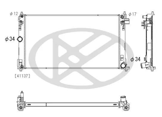 Radiators, Motora dzesēšanas sistēma KOYORAD PL013405