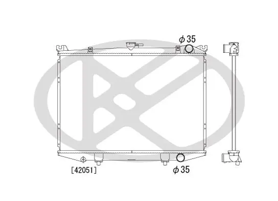 Radiator, engine cooling KOYORAD PL020504