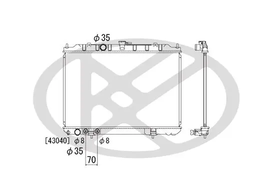 Radiators, Motora dzesēšanas sistēma KOYORAD PL021934