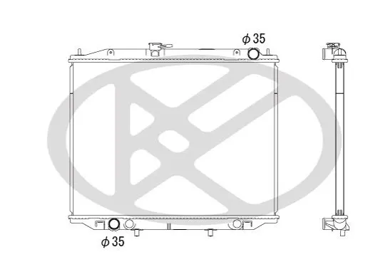 Radiators, Motora dzesēšanas sistēma KOYORAD PL022158