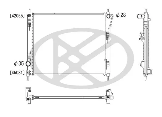 Radiators, Motora dzesēšanas sistēma KOYORAD PL023643