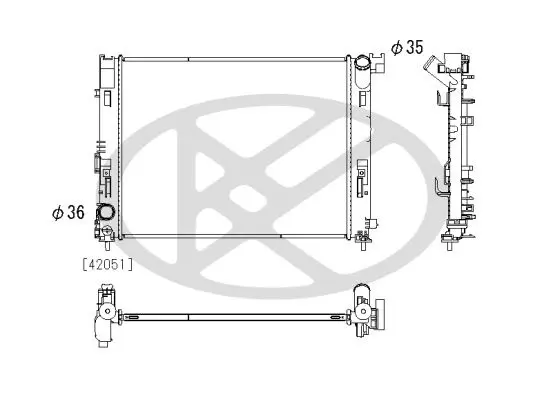 Radiators, Motora dzesēšanas sistēma KOYORAD PL023723