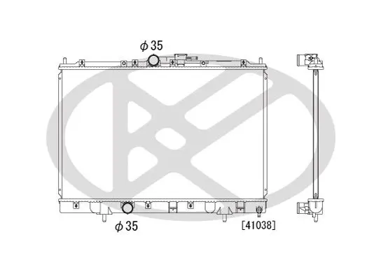 Radiators, Motora dzesēšanas sistēma KOYORAD PL031280R