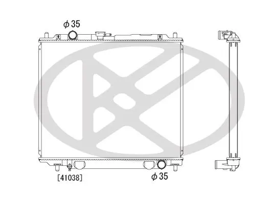 Radiators, Motora dzesēšanas sistēma KOYORAD PL031302