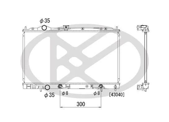 Radiators, Motora dzesēšanas sistēma KOYORAD PL031836
