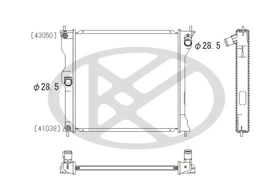 Radiators, Motora dzesēšanas sistēma KOYORAD PL032300