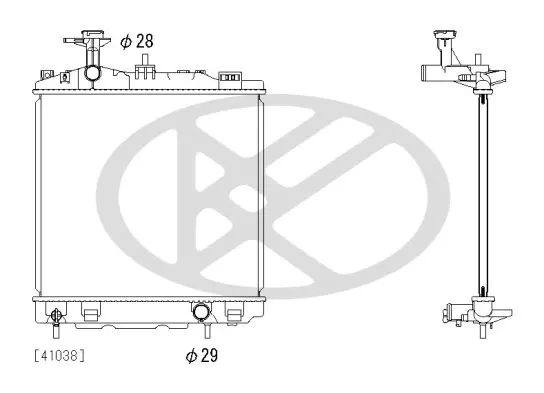 Radiators, Motora dzesēšanas sistēma KOYORAD PL033065