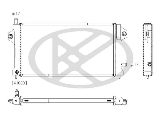 Radiators, Motora dzesēšanas sistēma KOYORAD PL033151R