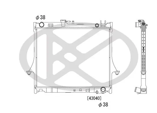 Radiators, Motora dzesēšanas sistēma KOYORAD PL052084