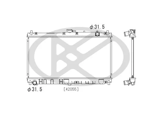 Radiators, Motora dzesēšanas sistēma KOYORAD PL060650
