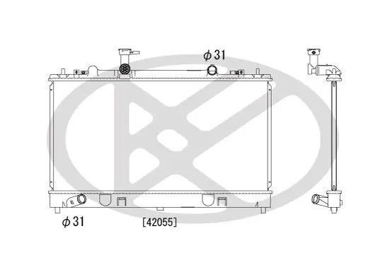 Radiators, Motora dzesēšanas sistēma KOYORAD PL061658