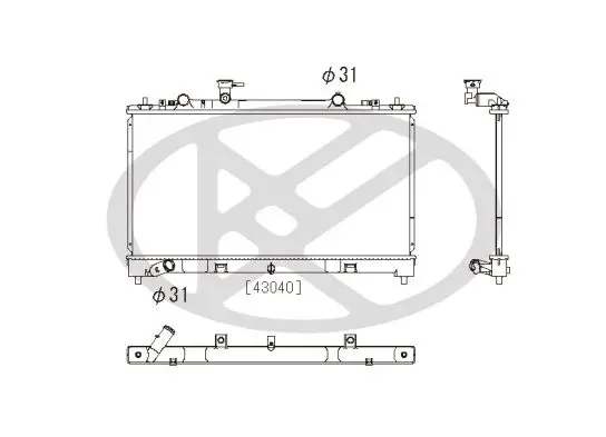Radiators, Motora dzesēšanas sistēma KOYORAD PL062747