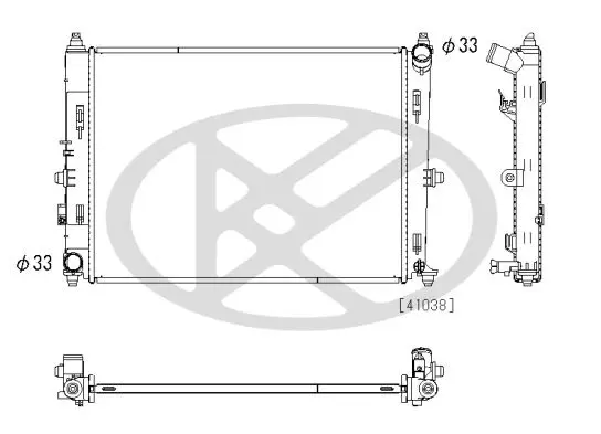 Radiators, Motora dzesēšanas sistēma KOYORAD PL063211
