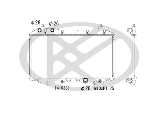 Radiators, Motora dzesēšanas sistēma KOYORAD PL082055R