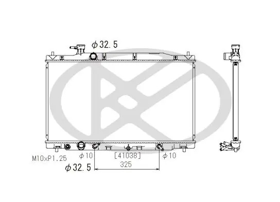 Radiator, engine cooling KOYORAD PL082603