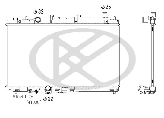 Radiator, engine cooling KOYORAD PL083181