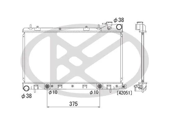 Radiators, Motora dzesēšanas sistēma KOYORAD PL091604