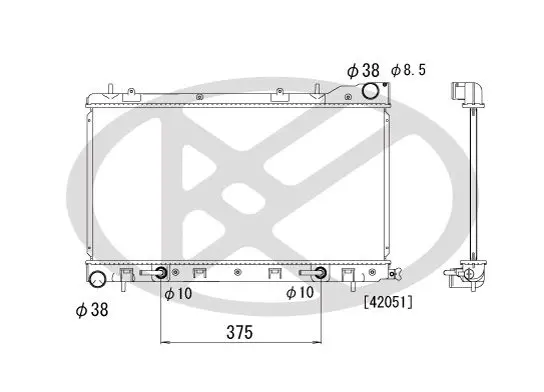 Radiators, Motora dzesēšanas sistēma KOYORAD PL091670